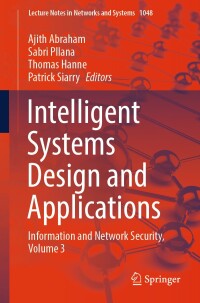 Cover image: Intelligent Systems Design and Applications 9783031646492