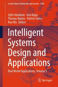 Imagen de portada: Intelligent Systems Design and Applications 9783031648465