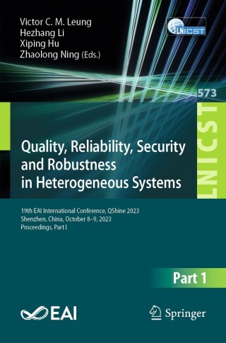 Cover image: Quality, Reliability, Security and Robustness in Heterogeneous Systems 9783031651250