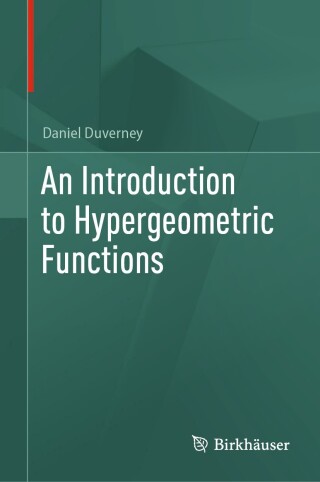 Omslagafbeelding: An Introduction to Hypergeometric Functions 9783031651434