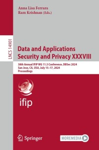 Imagen de portada: Data and Applications Security and Privacy XXXVIII 9783031651717