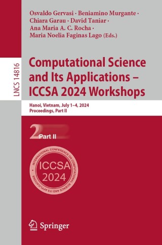 صورة الغلاف: Computational Science and Its Applications – ICCSA 2024 Workshops 9783031652226