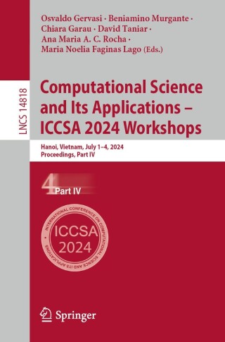 Imagen de portada: Computational Science and Its Applications – ICCSA 2024 Workshops 9783031652721