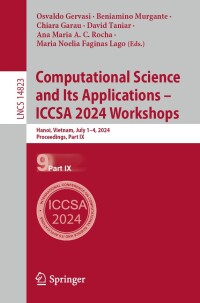 Imagen de portada: Computational Science and Its Applications – ICCSA 2024 Workshops 9783031653285