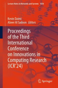 Cover image: Proceedings of the Third International Conference on Innovations in Computing Research (ICR’24) 9783031655210