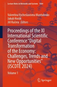 Cover image: Proceedings of the XI International Scientific Conference "Digital Transformation of the Economy: Challenges, Trends and New Opportunities" (ISCDTE 2024) 9783031656583