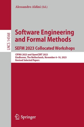 Imagen de portada: Software Engineering and Formal Methods. SEFM 2023 Collocated Workshops 9783031660207