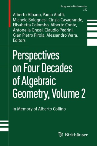 Cover image: Perspectives on Four Decades of Algebraic Geometry, Volume 2 9783031662331