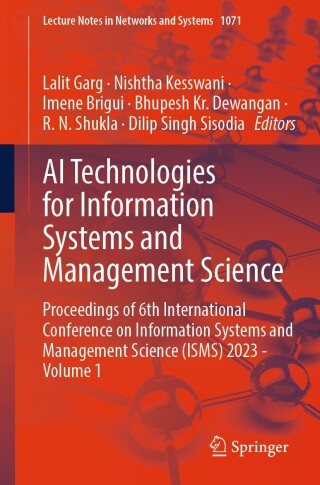 Cover image: AI Technologies for Information Systems and Management Science 9783031664090