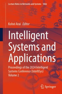 Cover image: Intelligent Systems and Applications 9783031664274