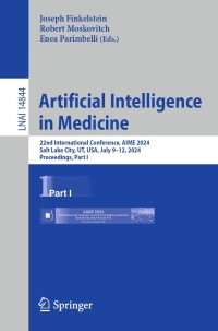 Cover image: Artificial Intelligence in Medicine 9783031665370