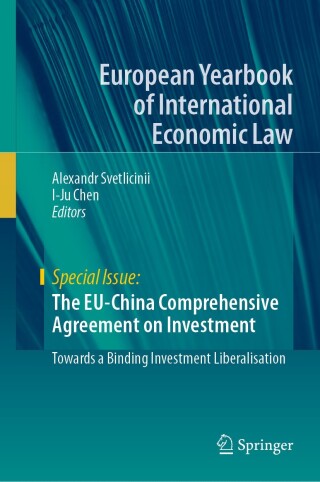 Cover image: The EU-China Comprehensive Agreement on Investment 9783031668616