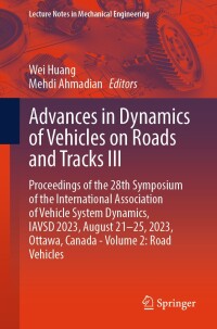 Cover image: Advances in Dynamics of Vehicles on Roads and Tracks III 9783031669675