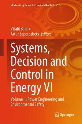 Cover image: Systems, Decision and Control in Energy VI 9783031670909
