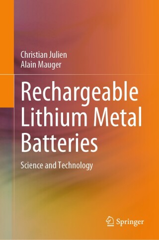 Cover image: Rechargeable Lithium Metal Batteries 9783031674693