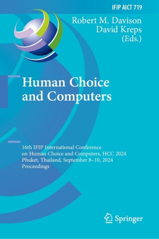 Titelbild: Human Choice and Computers 9783031675348