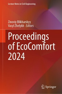 Cover image: Proceedings of EcoComfort 2024 9783031675751