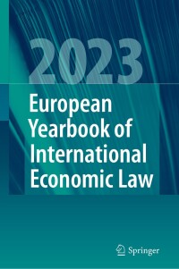 Imagen de portada: European Yearbook of International Economic Law 2023 9783031675966