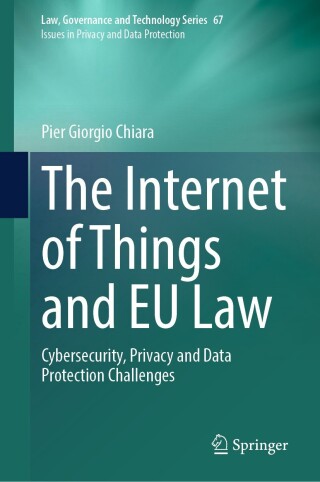 Cover image: The Internet of Things and EU Law 9783031676628