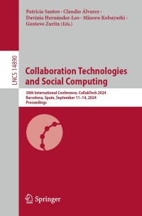 Titelbild: Collaboration Technologies and Social Computing 9783031679971