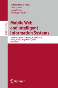 Imagen de portada: Mobile Web and Intelligent Information Systems 9783031680045