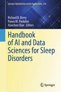 Cover image: Handbook of AI and Data Sciences for Sleep Disorders 9783031682629