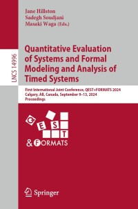 Titelbild: Quantitative Evaluation of Systems and Formal Modeling and Analysis of Timed Systems 9783031684159