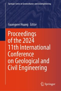 Omslagafbeelding: Proceedings of the 2024 11th International Conference on Geological and Civil Engineering 9783031686238