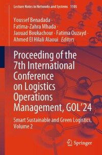 Imagen de portada: Proceeding of the 7th International Conference on Logistics Operations Management, GOL'24 9783031686337