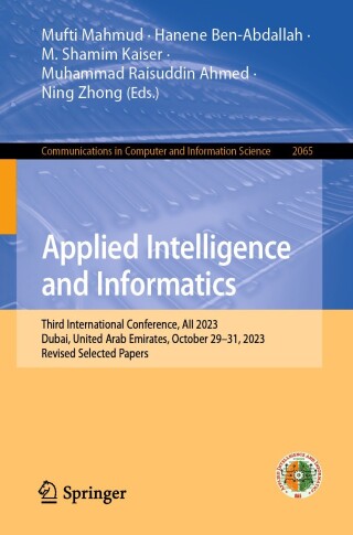 Imagen de portada: Applied Intelligence and Informatics 9783031686382