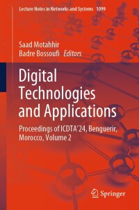 Cover image: Digital Technologies and Applications 9783031686528