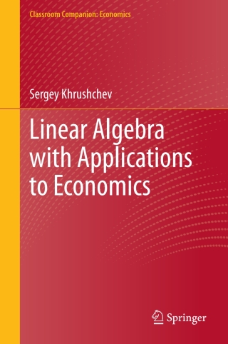 Cover image: Linear Algebra with Applications to Economics 9783031686818