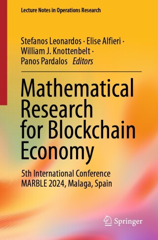 Cover image: Mathematical Research for Blockchain Economy 9783031689734