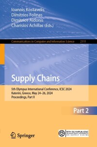 Cover image: Supply Chains 9783031693502