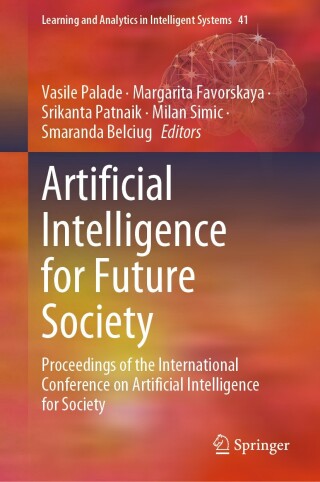 Titelbild: Artificial Intelligence for Future Society 9783031694561