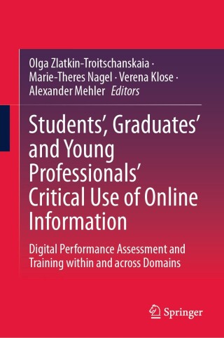 Imagen de portada: Students’, Graduates’ and Young Professionals’ Critical Use of Online Information 9783031695094