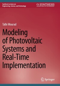 Cover image: Modeling of Photovoltaic Systems and Real-Time Implementation 9783031697487