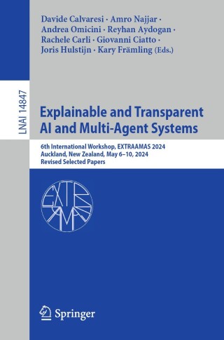 Cover image: Explainable and Transparent AI and Multi-Agent Systems 9783031700736