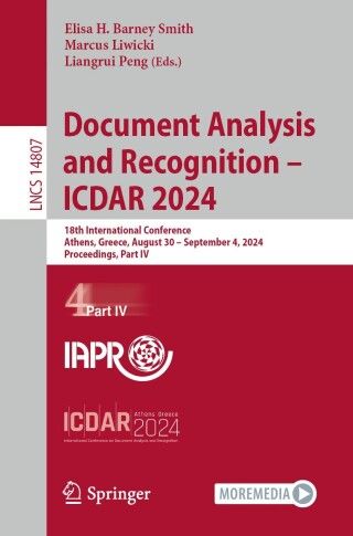 Imagen de portada: Document Analysis and Recognition - ICDAR 2024 9783031705458