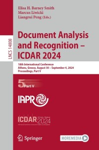 Immagine di copertina: Document Analysis and Recognition - ICDAR 2024 9783031705489