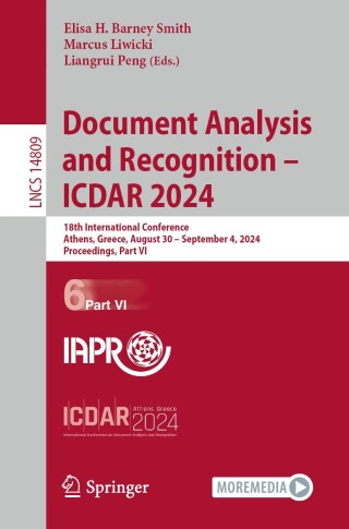 Cover image: Document Analysis and Recognition - ICDAR 2024 9783031705519