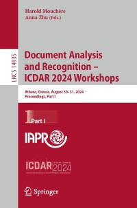 Cover image: Document Analysis and Recognition – ICDAR 2024 Workshops 9783031706448