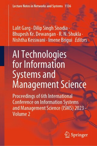 Imagen de portada: AI Technologies for Information Systems and Management Science 9783031707889