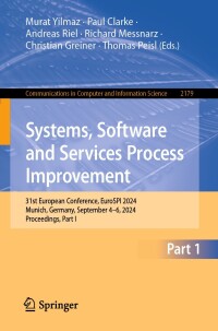 Cover image: Systems, Software and Services Process Improvement 9783031711381