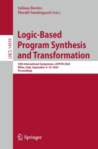 Imagen de portada: Logic-Based Program Synthesis and Transformation 9783031712937
