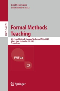 Cover image: Formal Methods Teaching 9783031713781