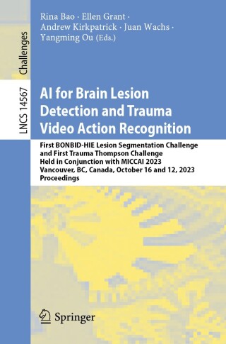 Cover image: AI for Brain Lesion Detection and Trauma Video Action Recognition 9783031716256