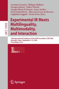 Cover image: Experimental IR Meets Multilinguality, Multimodality, and Interaction 9783031717352