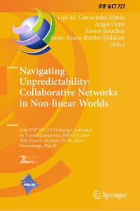 Cover image: Navigating Unpredictability: Collaborative Networks in Non-linear Worlds 9783031717420