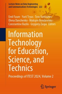 Imagen de portada: Information Technology for Education, Science, and Technics 9783031718038